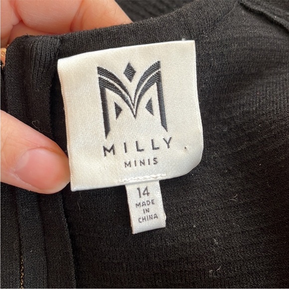 Milly minies kids black dress size 14 - Picture 7 of 9